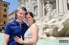 Surprise proposal & love shoot Rome, John & Paula